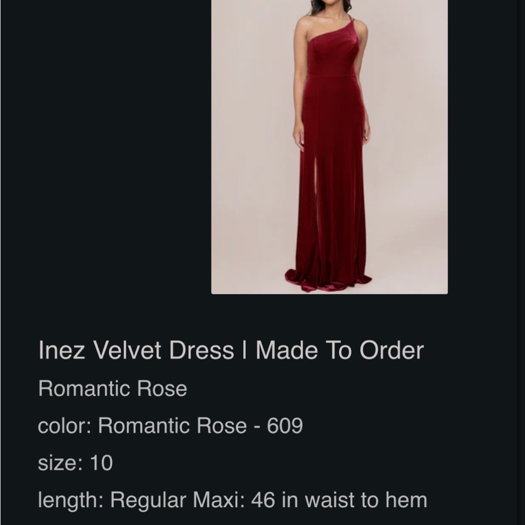 Revelry Romantic Rose One Shoulder Dress